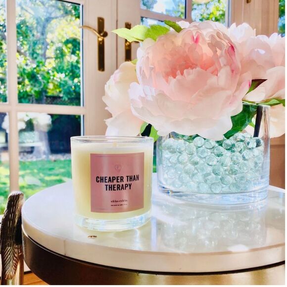 WICKS AND TRICKS Candle Cheaper Than Therapy - Picture 2 of 3